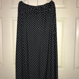 Maxi skirt size XL misses Vintage polka dot